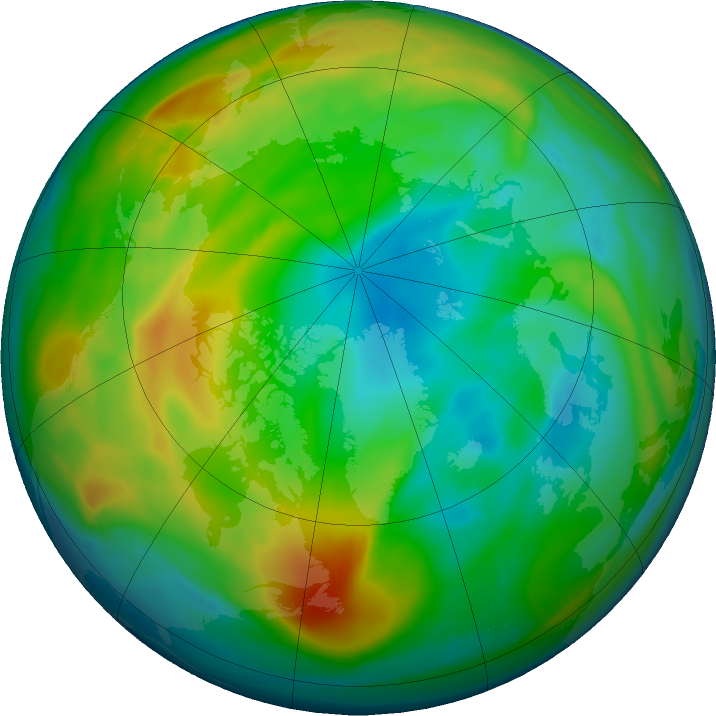 Arctic ozone map for 15 December 2021
